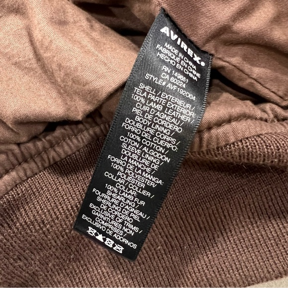 AVIREX CLASSIC PATCHED G-1 FLIGHT AVIATOR JACKET IN BROWN SIZE XL - Picture 11 of 15